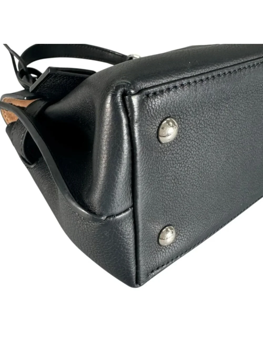 Louis Vuitton Lockme Eva BB Handbag Leather Navy 2-Way